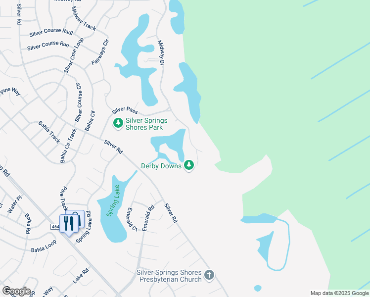 map of restaurants, bars, coffee shops, grocery stores, and more near 7832 Midway Drive Terrace in Ocala