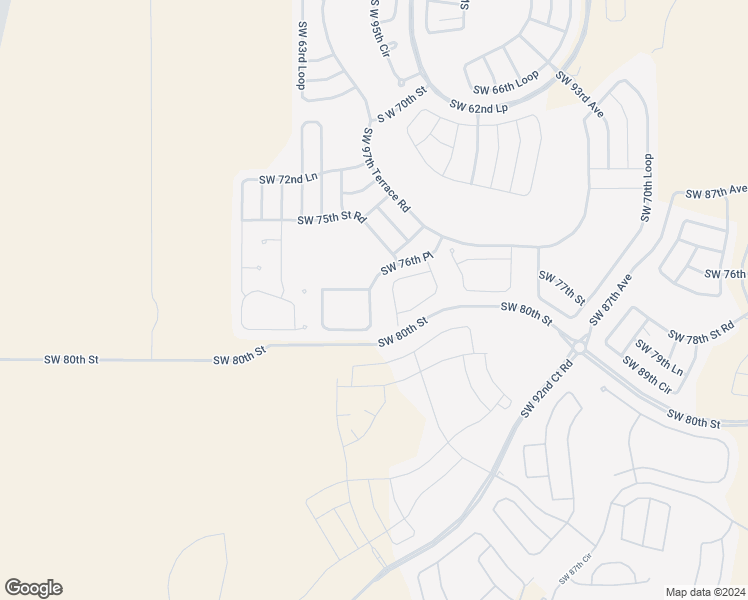map of restaurants, bars, coffee shops, grocery stores, and more near 7755 Southwest 97th Circle in Ocala