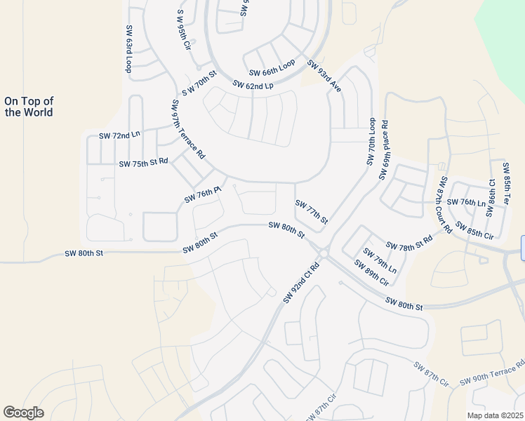 map of restaurants, bars, coffee shops, grocery stores, and more near 7675 Southwest 94th Circle in Ocala