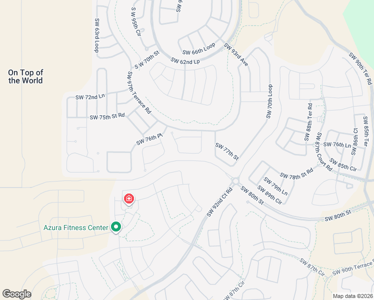 map of restaurants, bars, coffee shops, grocery stores, and more near 7675 Southwest 94th Circle in Ocala