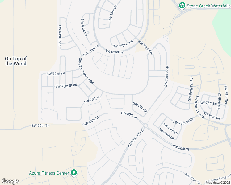 map of restaurants, bars, coffee shops, grocery stores, and more near 9453 Southwest 76th Street in Ocala
