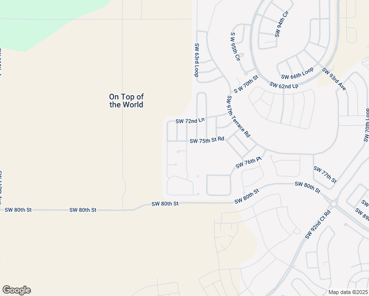 map of restaurants, bars, coffee shops, grocery stores, and more near 7473 Southwest 100th Court in Ocala