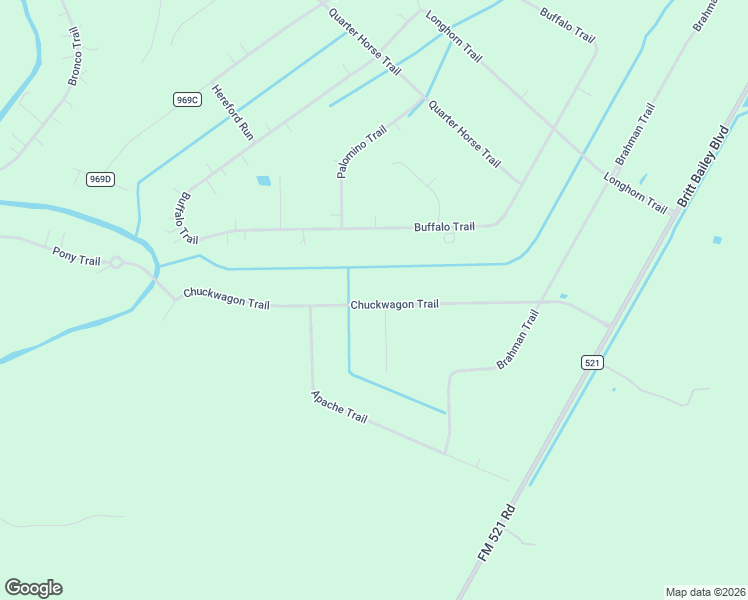 map of restaurants, bars, coffee shops, grocery stores, and more near 644 Chuckwagon Trail in Angleton