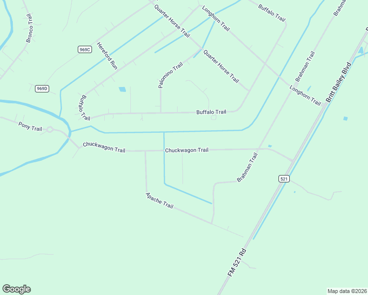 map of restaurants, bars, coffee shops, grocery stores, and more near 644 Chuckwagon Trail in Angleton