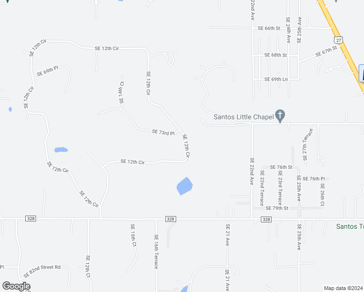 map of restaurants, bars, coffee shops, grocery stores, and more near 7073 Southeast 12th Circle in Ocala