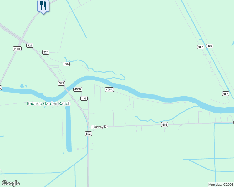 map of restaurants, bars, coffee shops, grocery stores, and more near 314 Riverside Drive in Angleton