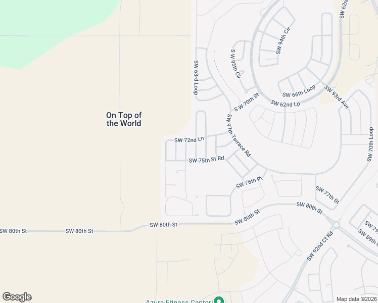 map of restaurants, bars, coffee shops, grocery stores, and more near 7473 Southwest 100th Court in Ocala