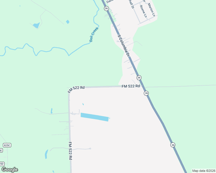 map of restaurants, bars, coffee shops, grocery stores, and more near 346 FM 522 Road in West Columbia