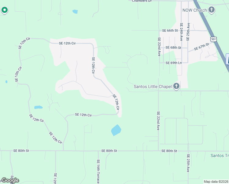 map of restaurants, bars, coffee shops, grocery stores, and more near 7110 Southeast 12th Circle in Ocala
