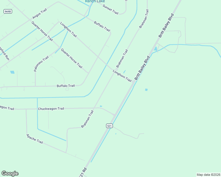 map of restaurants, bars, coffee shops, grocery stores, and more near 353 Brahman Trail in Angleton