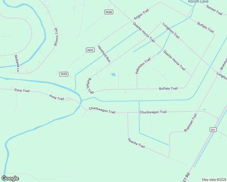 map of restaurants, bars, coffee shops, grocery stores, and more near 849 Buffalo Trail in Angleton
