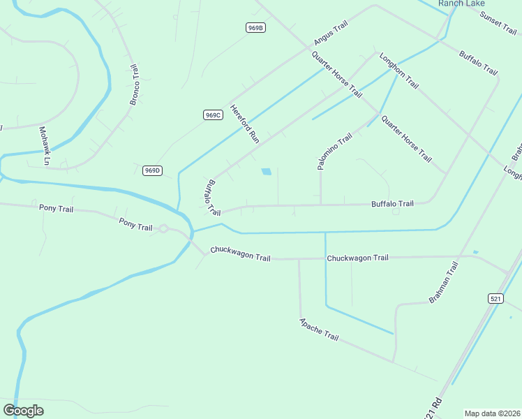 map of restaurants, bars, coffee shops, grocery stores, and more near 937 Buffalo Trail in Angleton