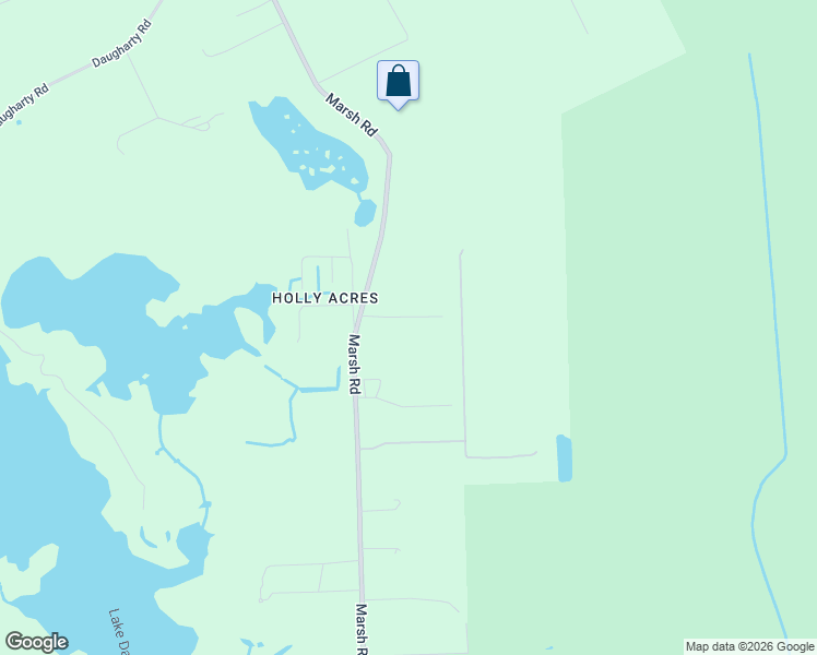 map of restaurants, bars, coffee shops, grocery stores, and more near 4173 Marsh Road in DeLand