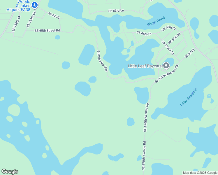 map of restaurants, bars, coffee shops, grocery stores, and more near in Woods and Lakes