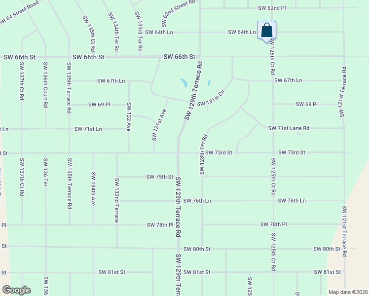 map of restaurants, bars, coffee shops, grocery stores, and more near 7135 Southwest 129th Terrace Road in Ocala