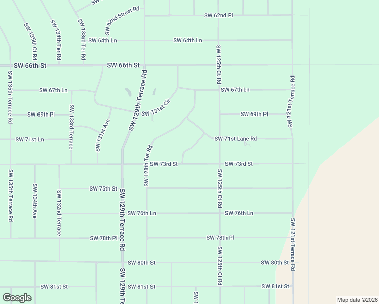 map of restaurants, bars, coffee shops, grocery stores, and more near 7275 Southwest 125th Terrace Road in Ocala