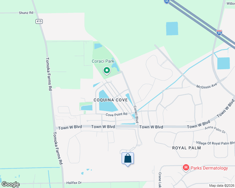 map of restaurants, bars, coffee shops, grocery stores, and more near 5340 Cordgrass Bend Lane in Port Orange