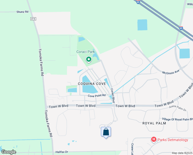map of restaurants, bars, coffee shops, grocery stores, and more near 5344 Cordgrass Bend Lane in Port Orange