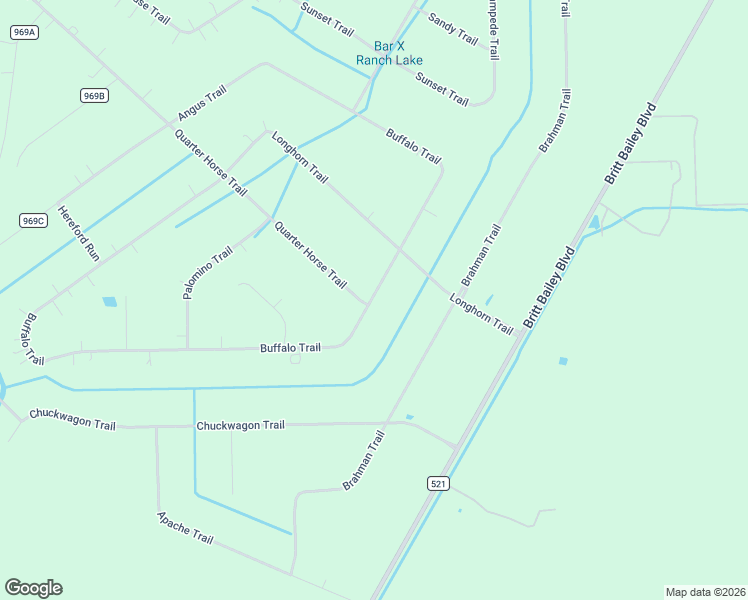 map of restaurants, bars, coffee shops, grocery stores, and more near 476 Quarter Horse Trail in Angleton