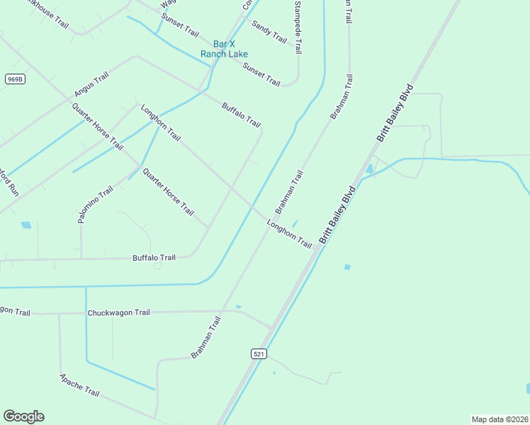 map of restaurants, bars, coffee shops, grocery stores, and more near 318 Brahman Trail in Angleton