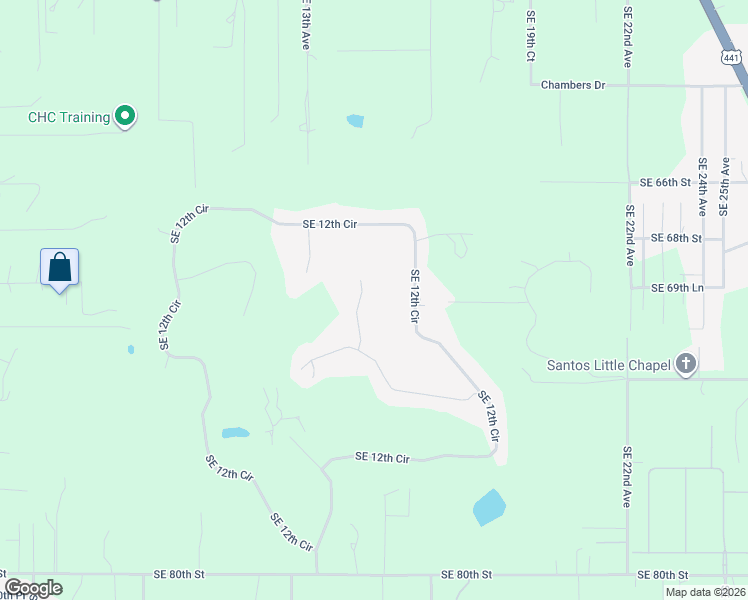 map of restaurants, bars, coffee shops, grocery stores, and more near 7013 Southeast 14th Court in Ocala