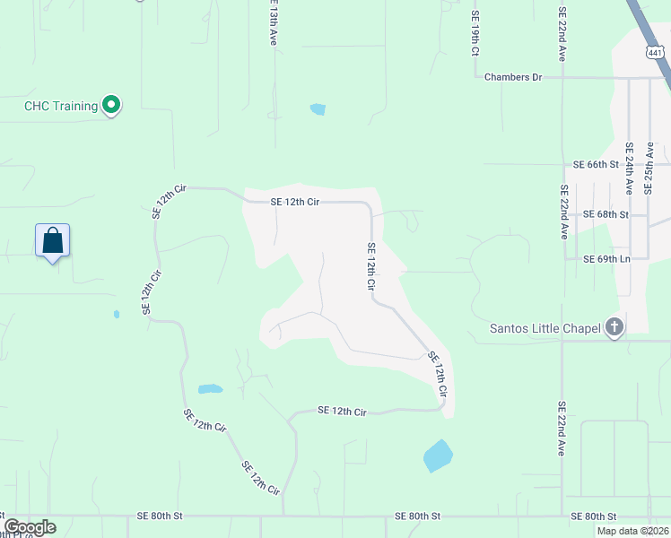 map of restaurants, bars, coffee shops, grocery stores, and more near 7013 Southeast 14th Court in Ocala