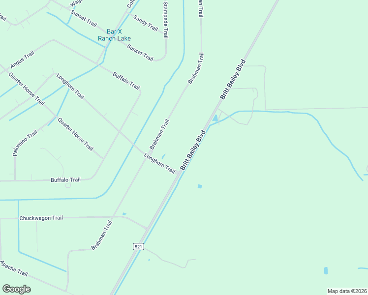 map of restaurants, bars, coffee shops, grocery stores, and more near 401 Britt Bailey Boulevard in Angleton