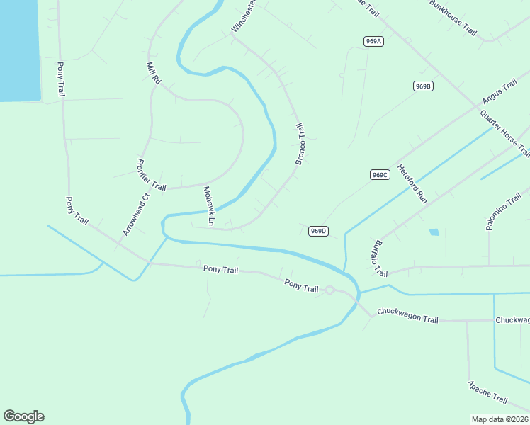 map of restaurants, bars, coffee shops, grocery stores, and more near 1413 Bronco Trail in Angleton