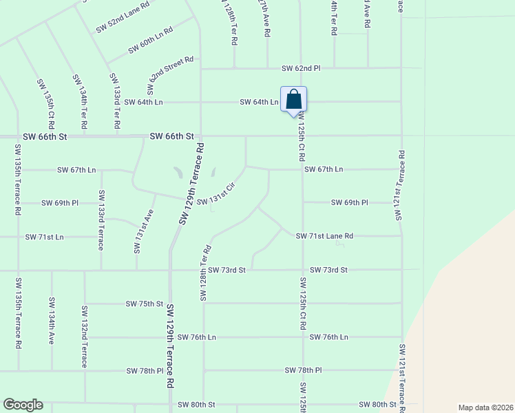 map of restaurants, bars, coffee shops, grocery stores, and more near 7101 Southwest 128th Terrace Road in Ocala