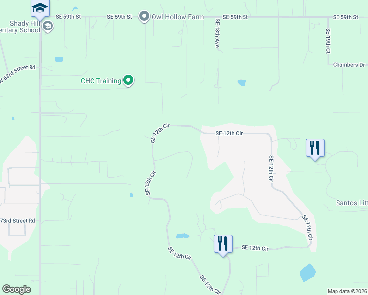 map of restaurants, bars, coffee shops, grocery stores, and more near 897 Southeast 69th Place in Ocala