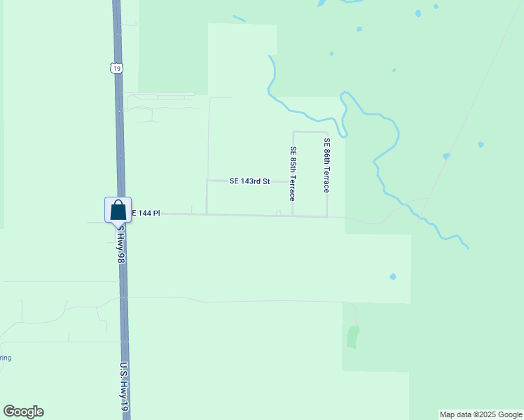 map of restaurants, bars, coffee shops, grocery stores, and more near 8461 Southeast 144 Place in Inglis