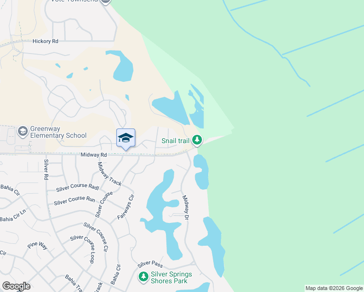 map of restaurants, bars, coffee shops, grocery stores, and more near 37 Sunrise Drive in Ocala
