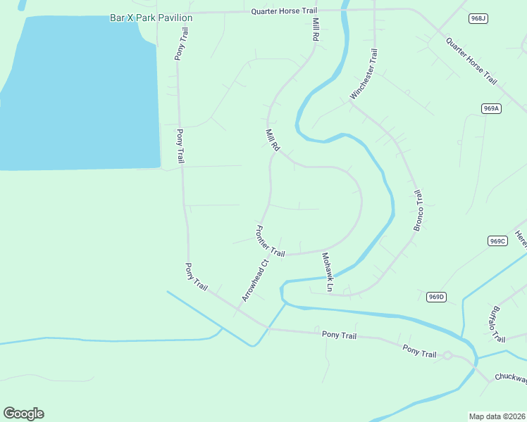map of restaurants, bars, coffee shops, grocery stores, and more near 1156 Frontier Trail in Angleton