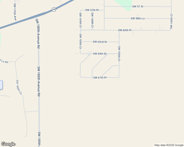 map of restaurants, bars, coffee shops, grocery stores, and more near 6738 Southwest 166th Terrace Road in Ocala