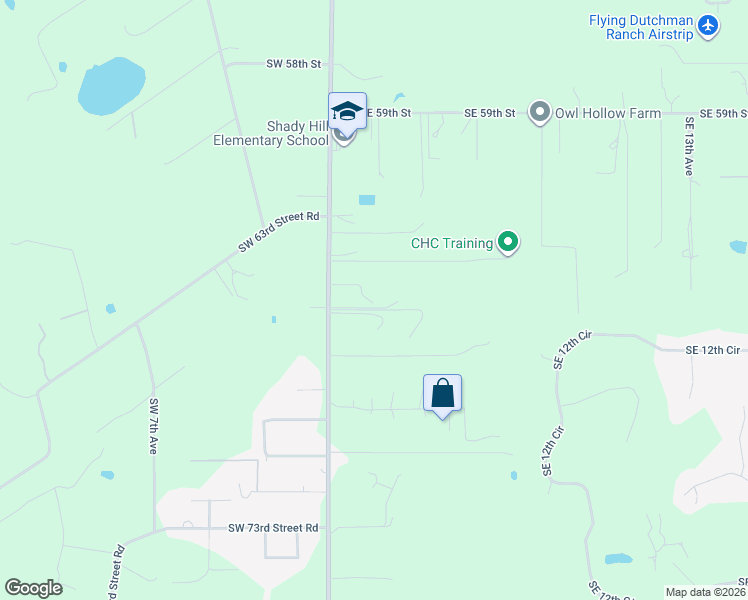 map of restaurants, bars, coffee shops, grocery stores, and more near 6571 South Magnolia Avenue in Ocala