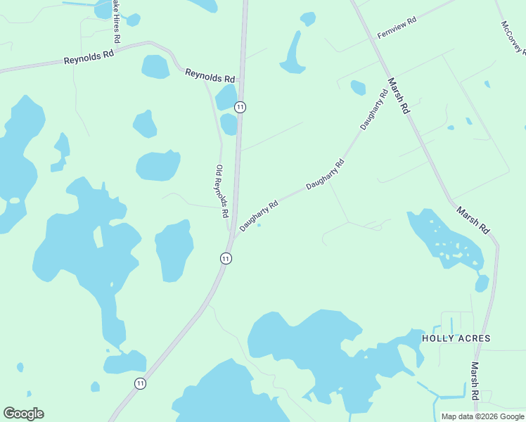 map of restaurants, bars, coffee shops, grocery stores, and more near 4420 Daugharty Road in DeLand