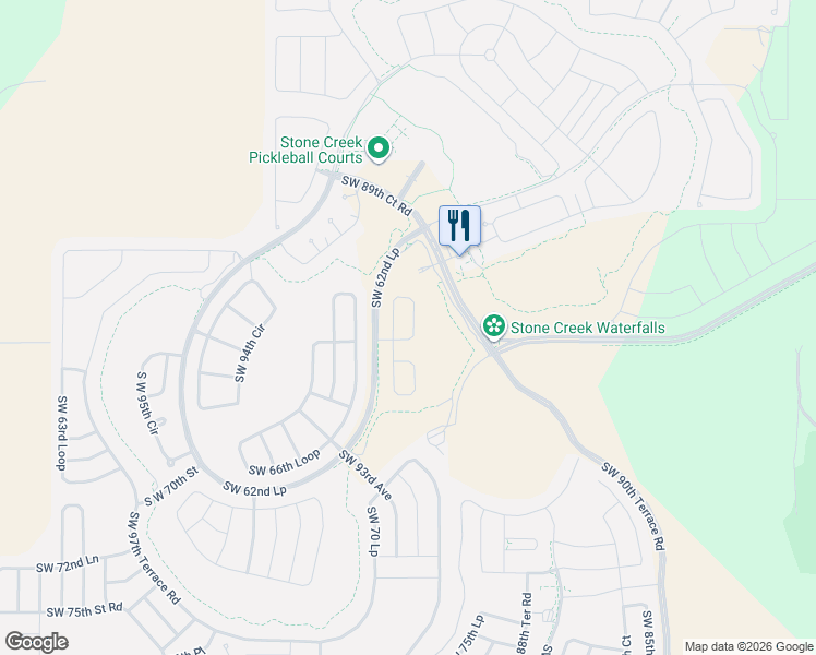 map of restaurants, bars, coffee shops, grocery stores, and more near 9120 Southwest 65th Loop in Ocala
