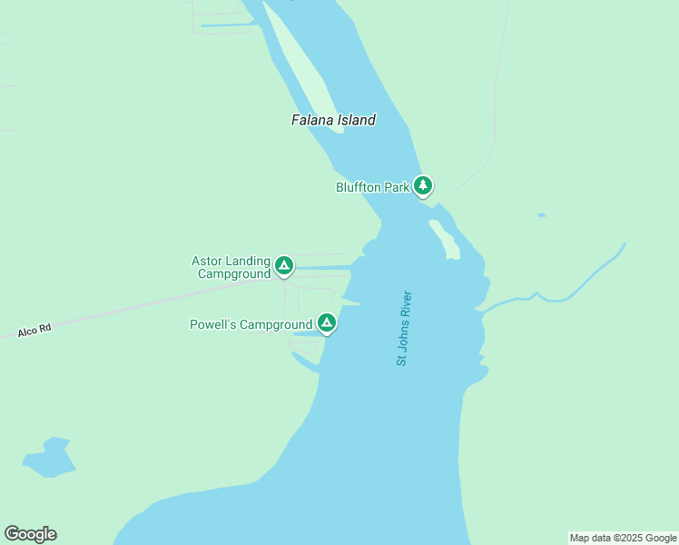 map of restaurants, bars, coffee shops, grocery stores, and more near 25946 Holiday Drive in Astor
