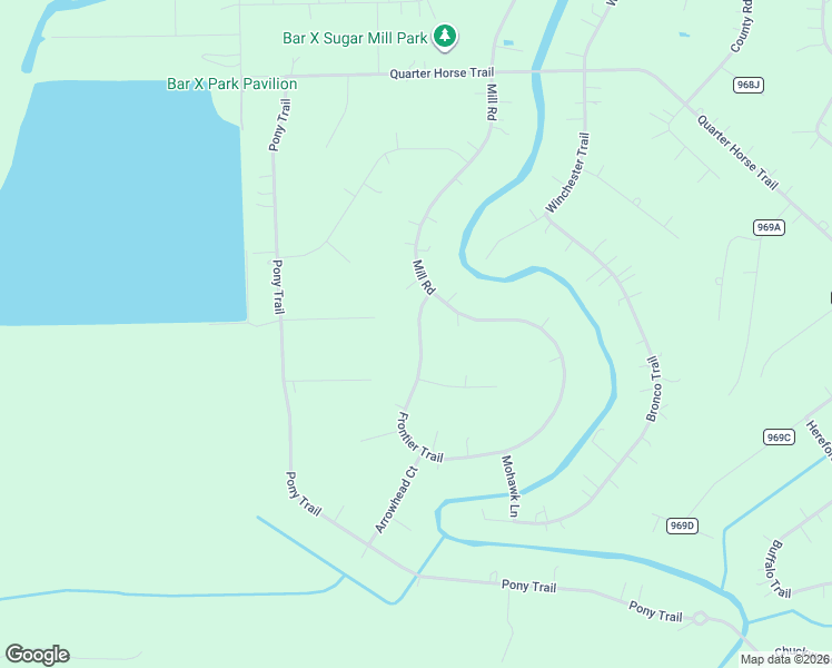 map of restaurants, bars, coffee shops, grocery stores, and more near 1132 Frontier Trail in Angleton