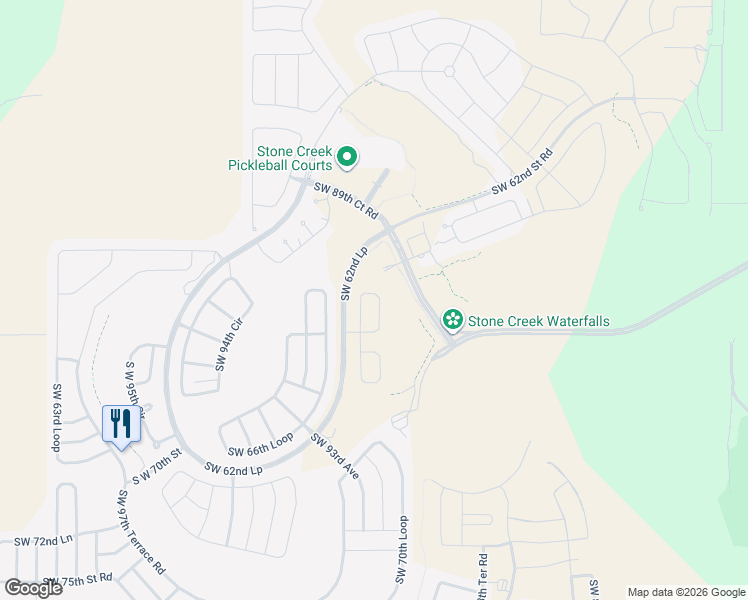 map of restaurants, bars, coffee shops, grocery stores, and more near 9146 Southwest 65th Loop in Ocala