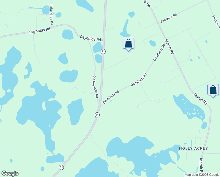 map of restaurants, bars, coffee shops, grocery stores, and more near 4420 Daugharty Road in DeLand