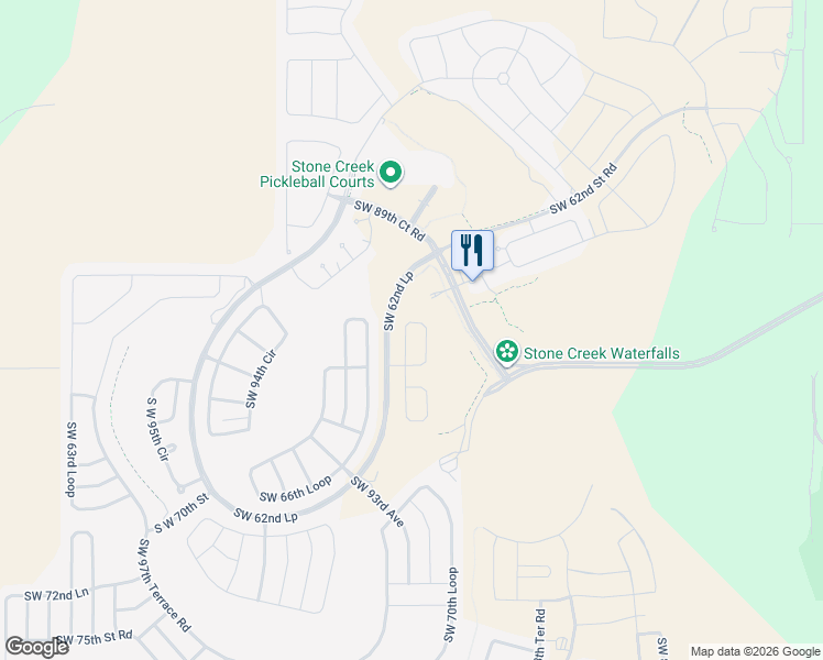 map of restaurants, bars, coffee shops, grocery stores, and more near 9174 Southwest 65th Loop in Ocala