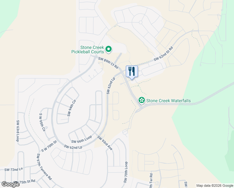 map of restaurants, bars, coffee shops, grocery stores, and more near 9146 Southwest 65th Loop in Ocala