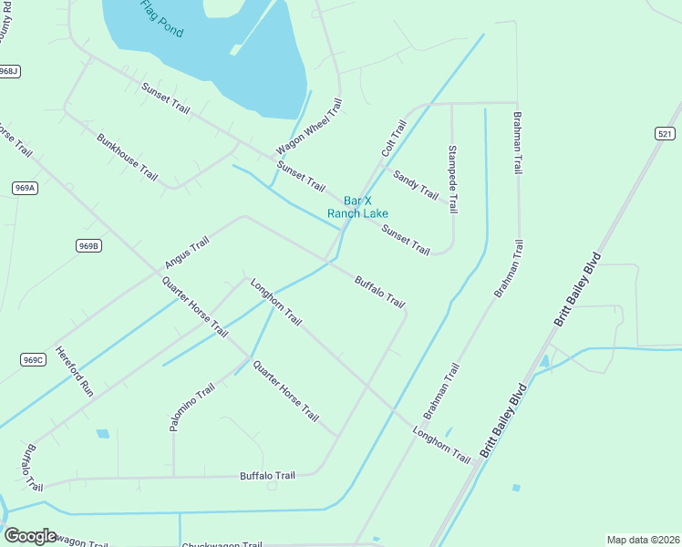 map of restaurants, bars, coffee shops, grocery stores, and more near 495 Angus Trail in Angleton