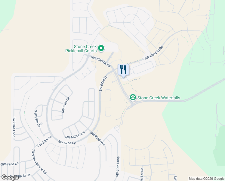 map of restaurants, bars, coffee shops, grocery stores, and more near 9146 Southwest 65th Loop in Ocala