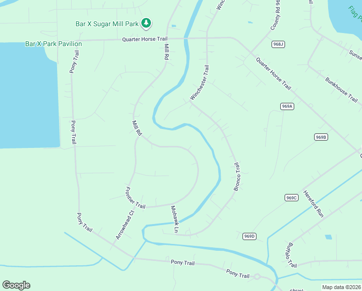 map of restaurants, bars, coffee shops, grocery stores, and more near 1231 Mill Road in Angleton