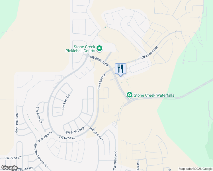 map of restaurants, bars, coffee shops, grocery stores, and more near 9174 Southwest 65th Loop in Ocala