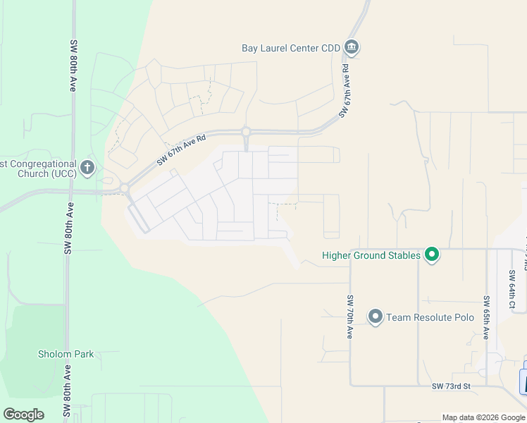 map of restaurants, bars, coffee shops, grocery stores, and more near 6661 Southwest 70th Avenue in Ocala