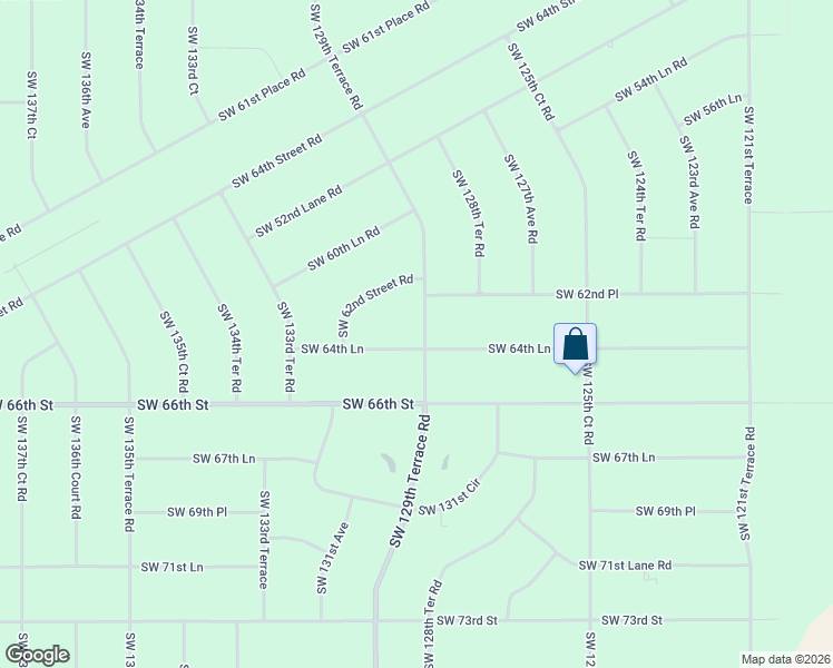 map of restaurants, bars, coffee shops, grocery stores, and more near 12901-13025 Southwest 64th Lane in Ocala