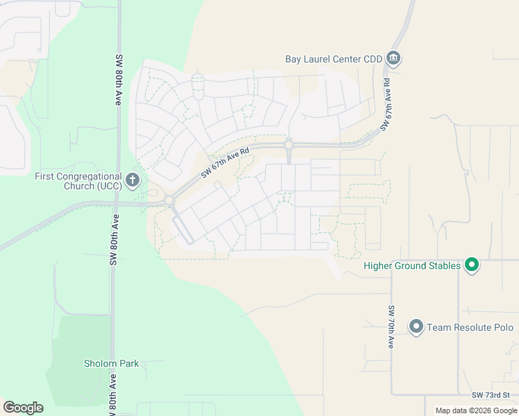 map of restaurants, bars, coffee shops, grocery stores, and more near 6532 Southwest 80th Avenue in Ocala